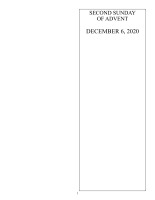 Second Sunday of Advent 2020