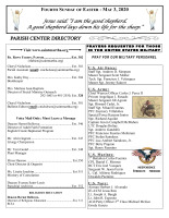 Fourth Sunday of Easter 2020