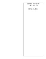 Sixth Sunday of Easter