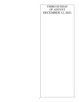 Third Sunday of Advent 2021