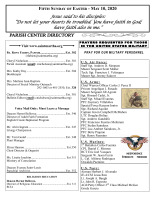 Fifth Sunday of Easter 2020