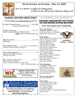 Sixth Sunday of Easter 2023
