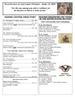 Palm Sunday 4-14-2019