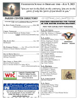 14th Sunday in Ordinary Time 2023