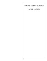 Divine Mercy Sunday 2023